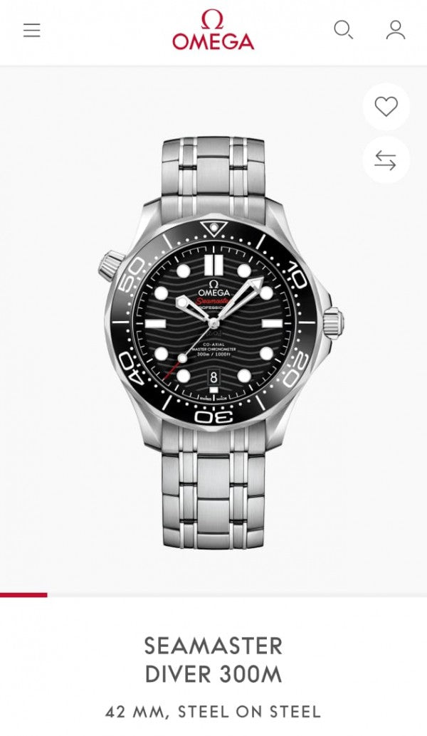 Ome_ga Seamaster Diver 300M Automatic (Silver)
