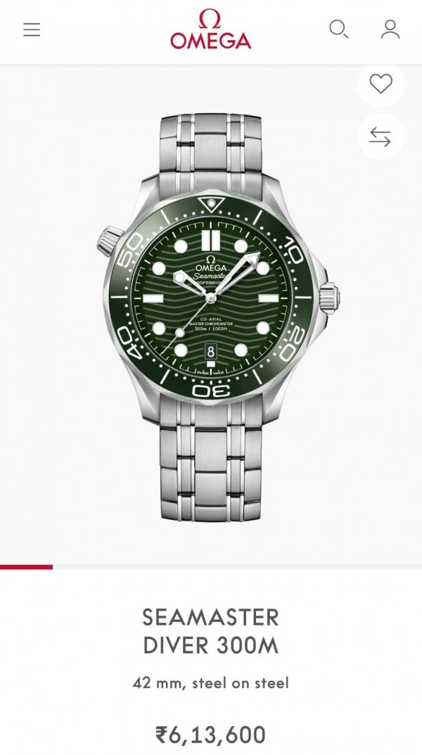 Ome_ga Seamaster Diver 300M Automatic (Silver)