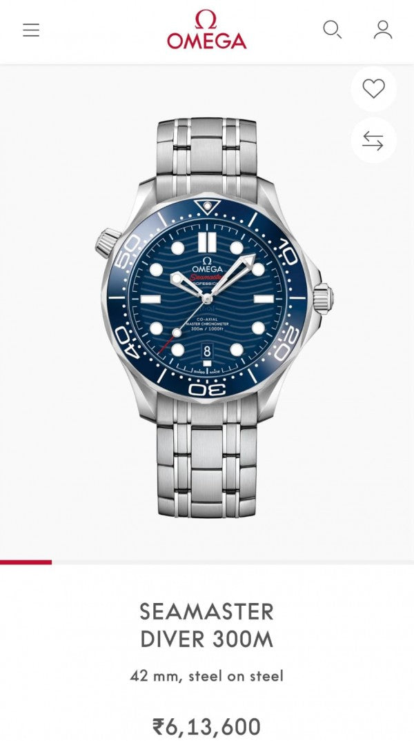 Ome_ga Seamaster Diver 300M Automatic (Silver)