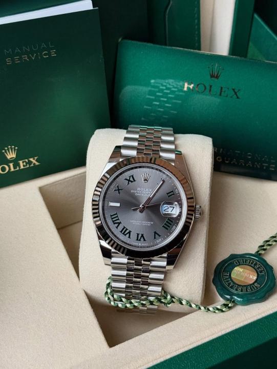 Role_x Oyster Perpetual Date Just Silver-Grey