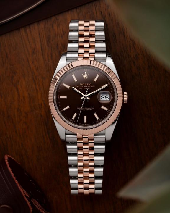 Role_x Oyster Perpetual Date Just 2Ton-Copper-Brown