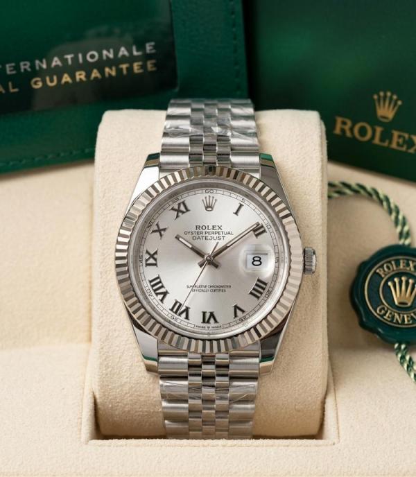 Role_x Oyster Perpetual Date Just Silver-Silver