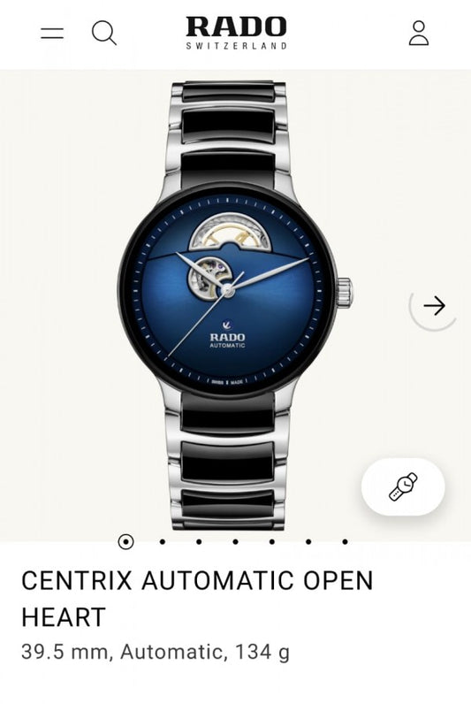 Rad_o Centrix Automatic Open Heart Japan Watch