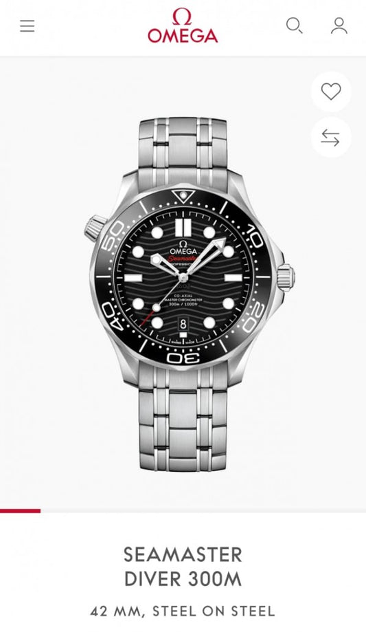 Ome_ga Seamaster Diver 300M Automatic (Silver)