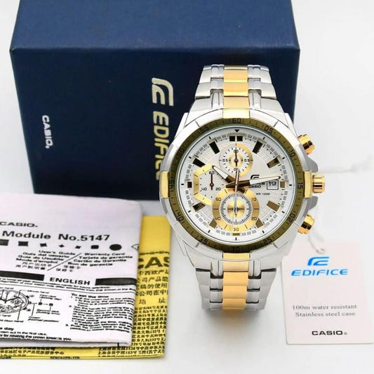 Cas_io Edi_fice Watch(Silver-Gold)