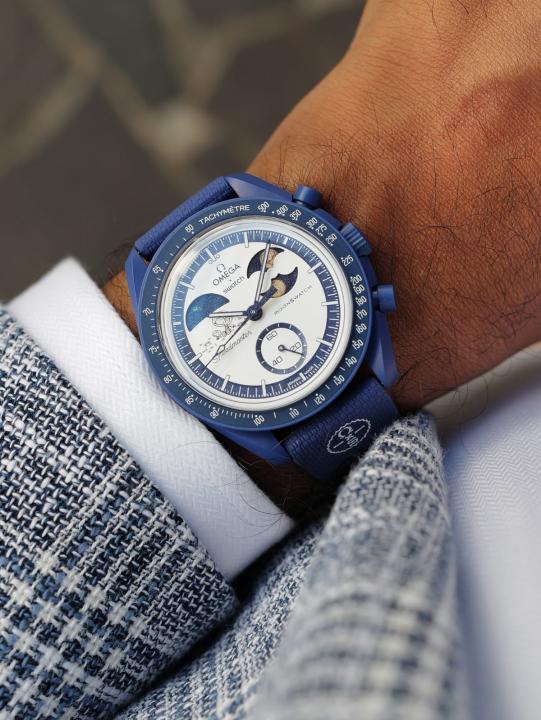 Ome_ga Sun Moon Watch (Blue)