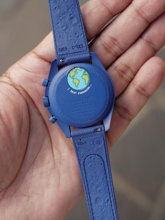 Ome_ga Sun Moon Watch (Blue)