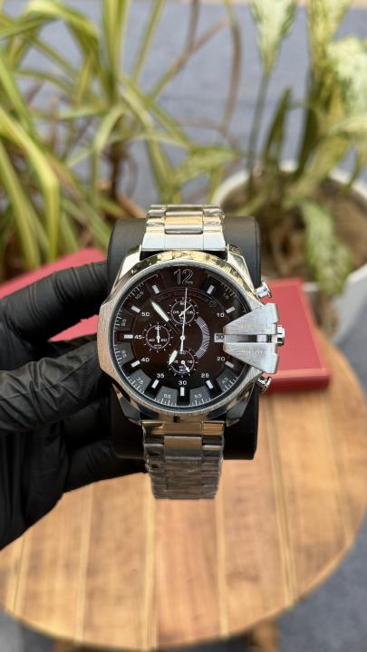 Diese_l 10 Bar Japan Quality Watch (Silver-Black)