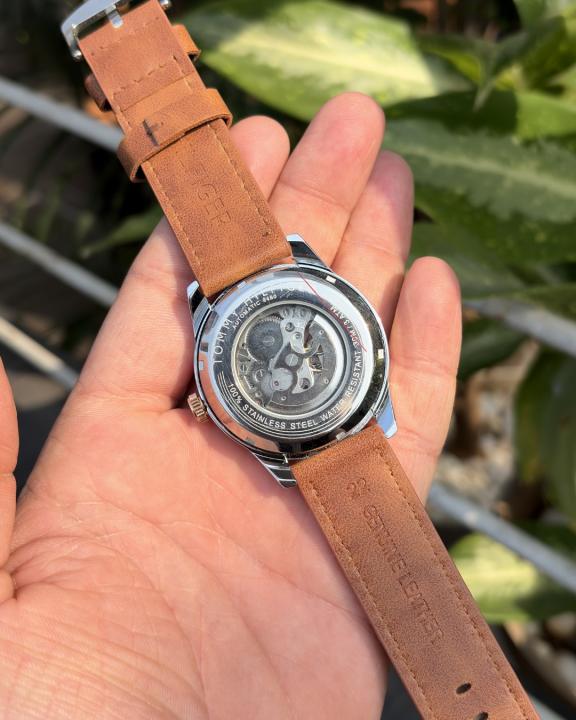 Tommy_hilfiger Automatic Leather LightBrown-Copper-White