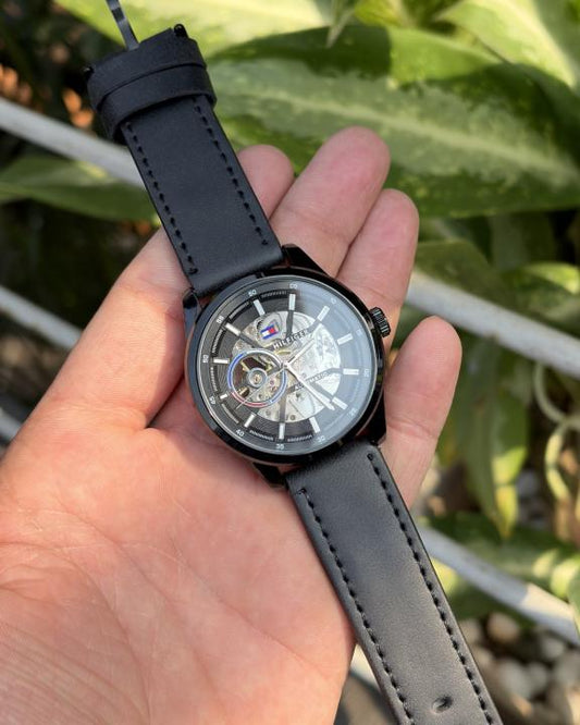 Tommy_hilfiger Automatic Leather Full-Black