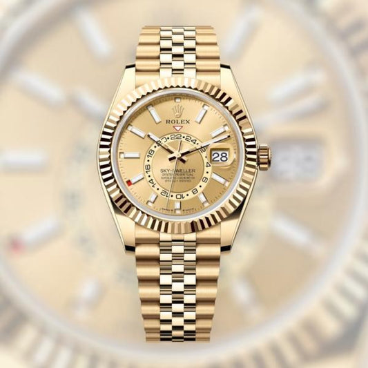 Role_x Oyster Perpetual Sky Dweller 2Ton-Gold-Gold