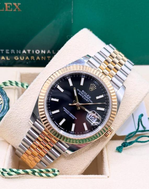 Role_x Oyster Perpetual Date Just 2Ton-Gold-Black